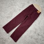 Levi's Levi’s Women’s Ribcage Straight Ankle Corduroy Pants High Rise Retro in Red 25 Photo 6