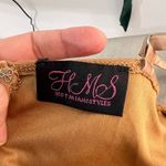 Hot Miami Styles tan ruched bodycon midi dress size small Photo 6