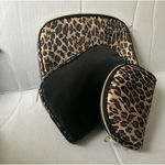 Once Upon A Rose 3 Piece Cosmetic Bag Black Photo 0