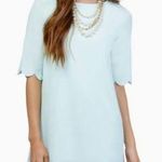 Tobi Sweetly Scalloped Shift Mini Dress | 3/4 Sleeve Scallop Mini Shift Dress Photo 0