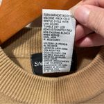 Cute vintage 90’s soft camel 🐪🐪🐪 tan mock neck short sleeve sweater flowy Size M Photo 4