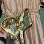 Utility Vintage 80s Button Down Fit and Flare Khaki Belted Shirtdress pockets Photo 8