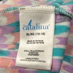 Catalina Art Deco Abstract Multicolored Tankini Top Sz XL NWT Photo 7