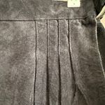 DANA BROOKE | 90s Vintage 100% suede leather skirt knee length| Size 10 Black Photo 2