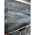 American Eagle  Black High Rise Distressed Ripped Denim Mom Jeans Women's Size 2R Photo 6