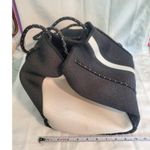 Haute Shore GREYSON UPTOWN Tote Purse Black/White Stripes Bag. A12 Black Photo 1