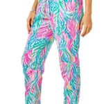 Lilly Pulitzer Women’s Taron Mid-Rise Sea Turtle Soirée Linen Pants Size XS Photo 14