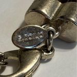 Chico's  "Nydia" Necklace multistrand faux brown leather w/ light gold pieces Photo 3