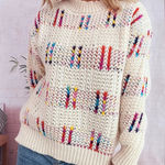 Charming Charlie Rainbow Chunky Knit Sweater Photo 0