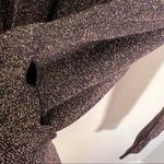 1. State  Crewneck Peplum Top Black Metallic Knit Photo 5