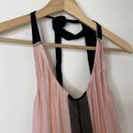 PilyQ Swim Papaya Faith Long Maxi Dress Womens XS Small Striped Pink Photo 5