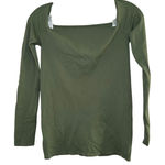 Free People Intimately green long sleeve women's medium large fall minimal basic Photo 0