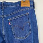 Levi's  Wedgie‎ Skinny Jeans 20W Dark Wash Denim Ankle Button Fly Fray Distressed Photo 4