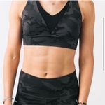 Zyia Adjustable Forest Camo Bra Sz L New With Tags Black/Gray Photo 0