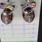 Betsey Johnson | Iridescent Bow Football π Earrings Photo 8