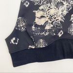 Free People Movement Freestyle Athletic Sports Bra: Black Floral Stripe Photo 5