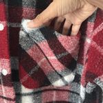 ZARA Women's Plaid Fleece Jacket Winter Date Night Holiday Oversized Photo 2