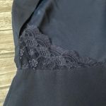 Lulus  High Neck Open Back Dress Lace Details S SM Small Dark Navy Blue Mini Sexy Photo 4