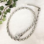 Silver Swirl Spring Stretch Fashion Belt Photo 0