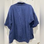 Free People  Lou Blazer Shirt Navy Photo 7