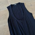 monrow crepe half zip sleeveless neptune jumpsuit Photo 2