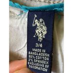 U.S. Polo Assn. Women’s Stretch Cream Shorts Size 3/4 Photo 2