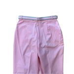 VTG 1980s Astor One Size 16 Women’s Pleated Pink Dress Pants & Striped Belt NWT Photo 4