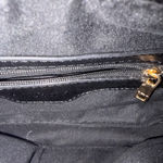 Bebe  Gia Crossbody Bag Black Quilted Faux Leather Gold Chain Strap Purse Photo 4