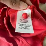 Lulus  high neck short sleeve thong bodysuit coral small Photo 8