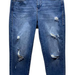 LuLaRoe  Jeans Womens 28 Blue Magic Waist Denim Stretch Mid Rise Distressed‎ Photo 0