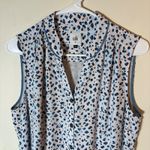 CAbi  Sleeveless Button Down Shirt Dress Leopard Print Size Medium Photo 1
