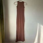 Popilush Brown Shapewear Modal Sleeveless Crew Neck Slimming Maxi Dress XS NWT Photo 7