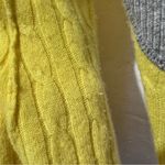 autumn cashmere  yellow sweater cardigan v nec size S Small :001: Photo 10