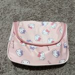 Hello Kitty  Pink Cosmetic Travel Bag – Makeup Storage Case with Gold Charm Photo 2