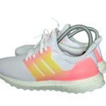 Adidas Ultraboost 5.0 DNA Shoes Sneakers White Pink Yellow Womens Size 6 Active Photo 2