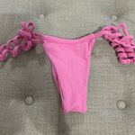 frankie's bikinis Frankie’s Bikinis X Naomi Tia Terry String Bikini Bottom Pink Photo 1