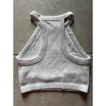 Aerie Top Womens Medium White Bra Ribbed Yoga Workout Active Gym Sporty Beachy Photo 3