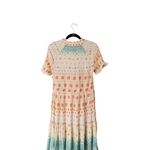 Free People Rare Feelings Multicolor Short Sleeve Maxi Dress Boho Size Small Photo 5
