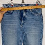 ZARA High Waisted Straight Leg Classic Blue Denim Jeans Size 10 Light Wash Photo 3