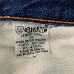 Vintage 80s Gitano Denim Skirt M Dark Wash Jean Pockets Button Zip Size M Photo 4