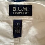 Vintage 90s BUM Equipment White Denim Mom Shorts 7 4 Photo 8