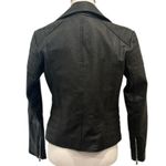 barney's new york Barneys Originals Black Leather Moto Biker Jacket Motorcycle Harley Edgy Size 4 Photo 1
