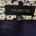 Talbots  Sunflower Midi Floral Pleated Career Skirt Lined Elegant Workwear Sz 6 Photo 2