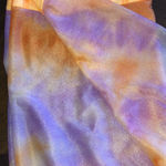 Orange Stripes Purple Sheer Ombre Infinity Scarf Wrap Photo 5