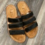 K. Jacques Calf Hair Platform Heel Slide Sandal Tan Size 7.5 Photo 0