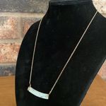 Fossil  Rose gold stone bar necklace Photo 2