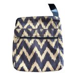 Thirty One Organizing Shoulder Bag in Indigo Ink Crossbody Handbag Purse Chevron Blue Photo 1