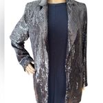 Rachel Zoe NWT Rixey Sequined One-Button Blazer Blue Small Photo 1