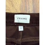 Frame Women's Brown Le Crop Mini Corduroy Boot Cut Jeans Size 26 Photo 6