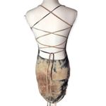 Heart & Hips Heart Hips Tie-Dye Ruched Criss Cross Back Bodycon Dress Photo 75